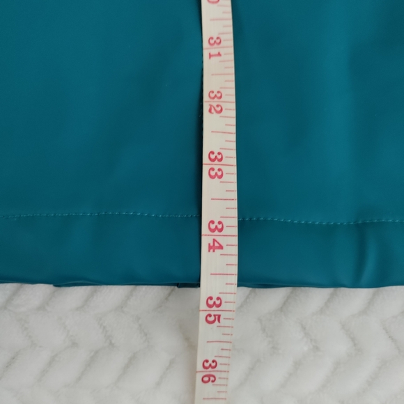 ASOS Hooded Fleece Lined Long Sleeve Size 10 Raincoat - Picture 9 of 15